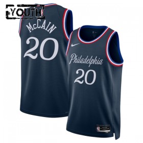 Dres Philadelphia 76ers Jared Mccain Nike 2025-26 City Edition Navy Swingman - Dječji